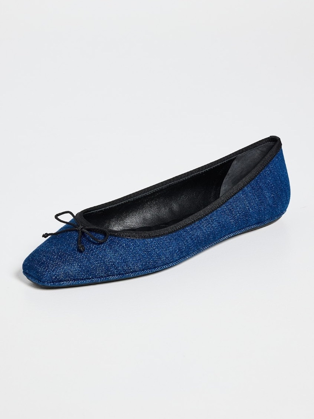 Veronica Beard Denim Slip On Bow Ballet Flats